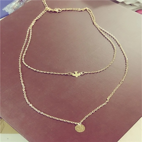 New Double Layered Dove Necklace - Picture 3 of 4